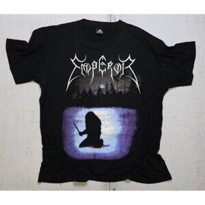 Vintage 90s Emperor Reverence Black Metal Concert Band Shirt Size XL